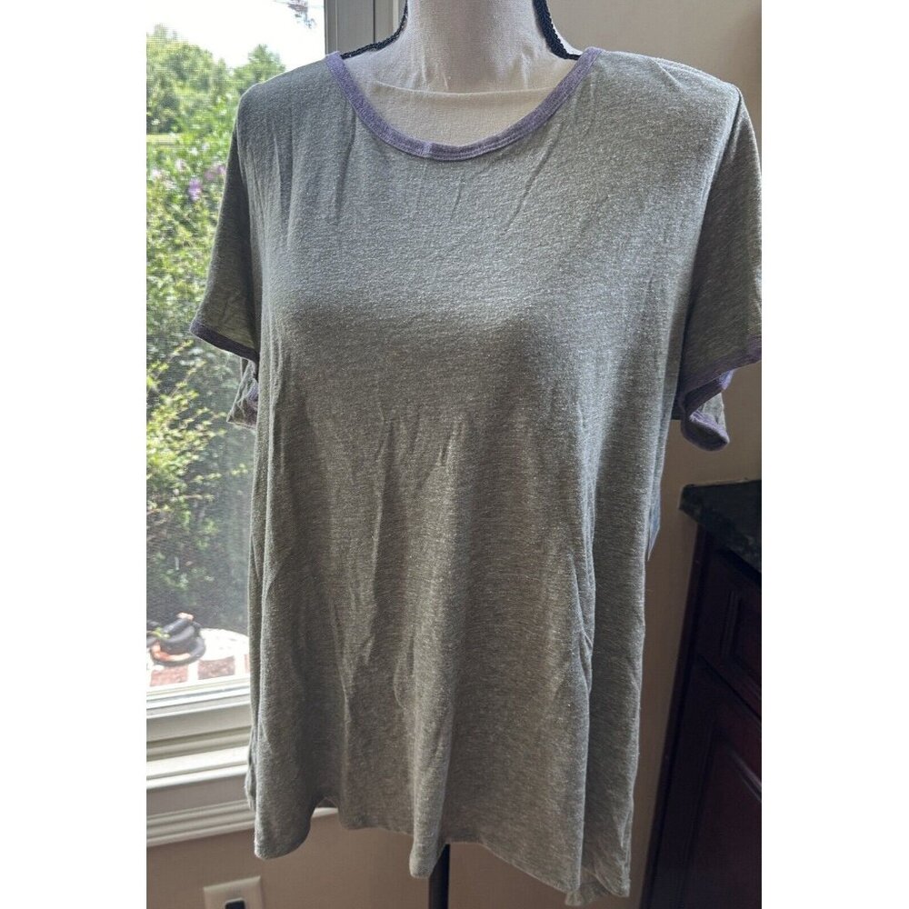 LuLaRoe Classic T Women's Top Size 2XL Gray/Green Purple NWT NEW OLD STOCK